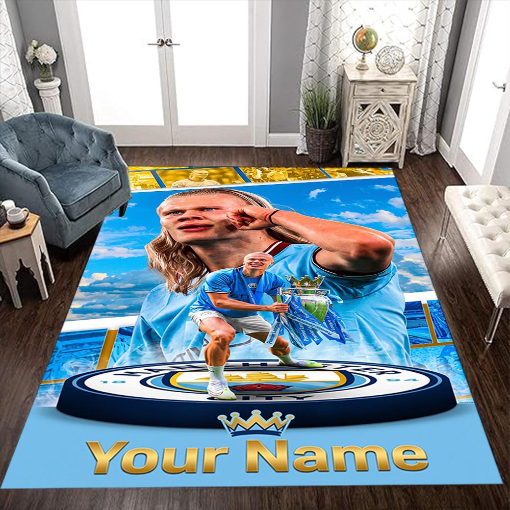 Haaland (95) Personalized Name Area Rug Perfect for Kitchen Dormitory Playrooms Bedrooms Anti-slip Rug Decorate Offices Spiritual Gift