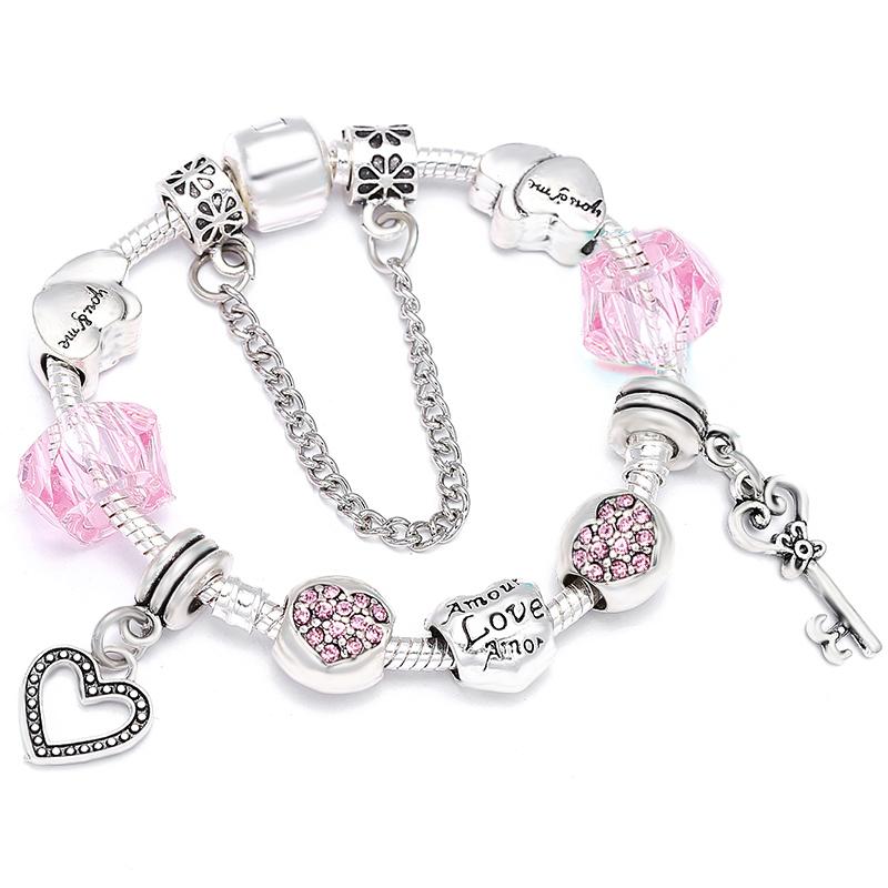 1/16cm 21cm Luxury Cutterfly Snake Chain Bracelet DIY Jewelry Gift For Women Men 41 Styles Trendy Fashion