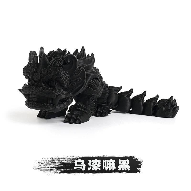 3d Figures Lion Miniature Funny Ornament Decoration Chinese Lion Dance Model Joint Movable Figurine Home Decor Craft