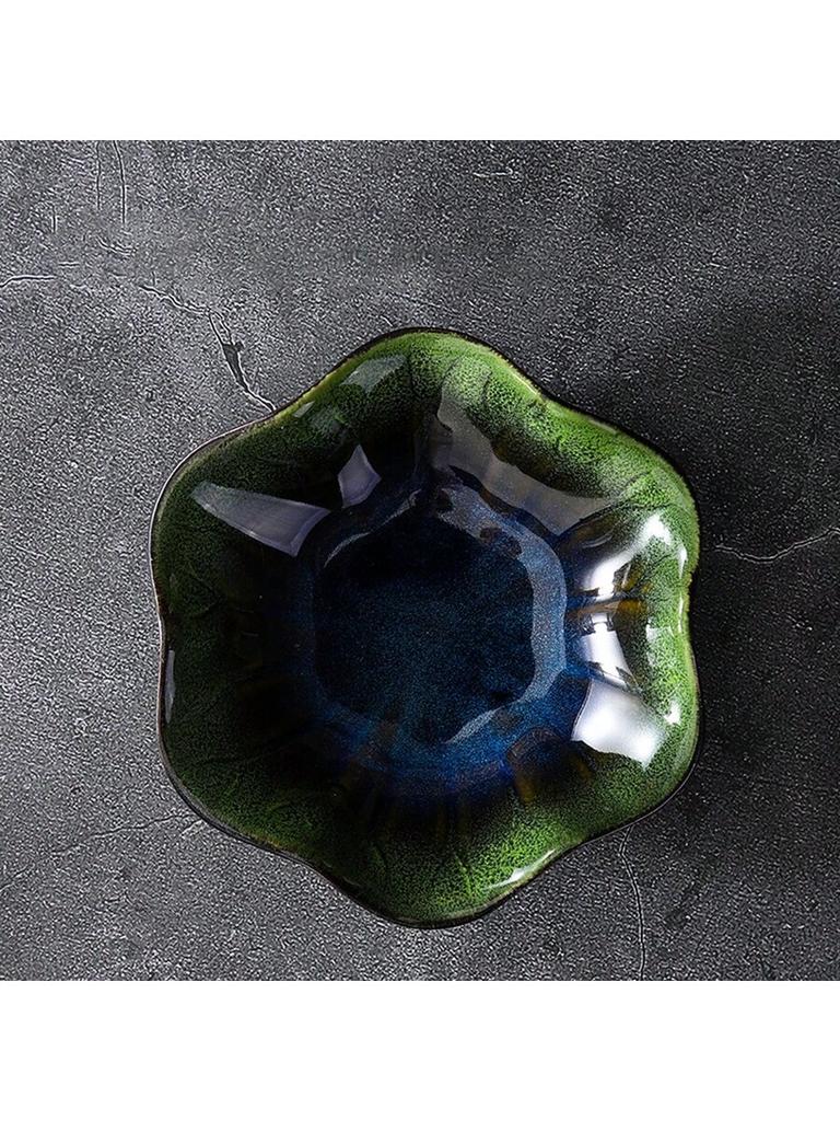 1pc Ceramic Petal Shaped Jewelry Tray, Simple Irregular Jewelry Plate for Jewelry Storage, Display, Storage or Home Decoration