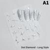 Irregular Bronzing Lines French Nail Art Stickers Silvery Graffiti Stripe Design Self Adhesive Decals Geometry Line Sliders