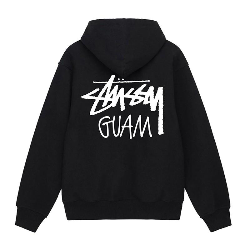 STUS American Street City Limited Letter Print Hoodie Loose Fit Winter Sweatshirt Men Women