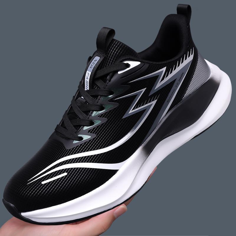 Men's Running Shoes Breathable Mesh Ultra-light Soft Bottom New Summer Student Sports Shoes Rubber Sole Versatile Casual Sneaker