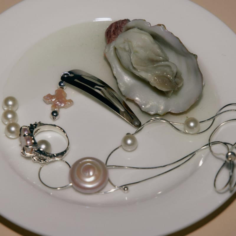 fillow chrome pearl hairpin (2pcs)