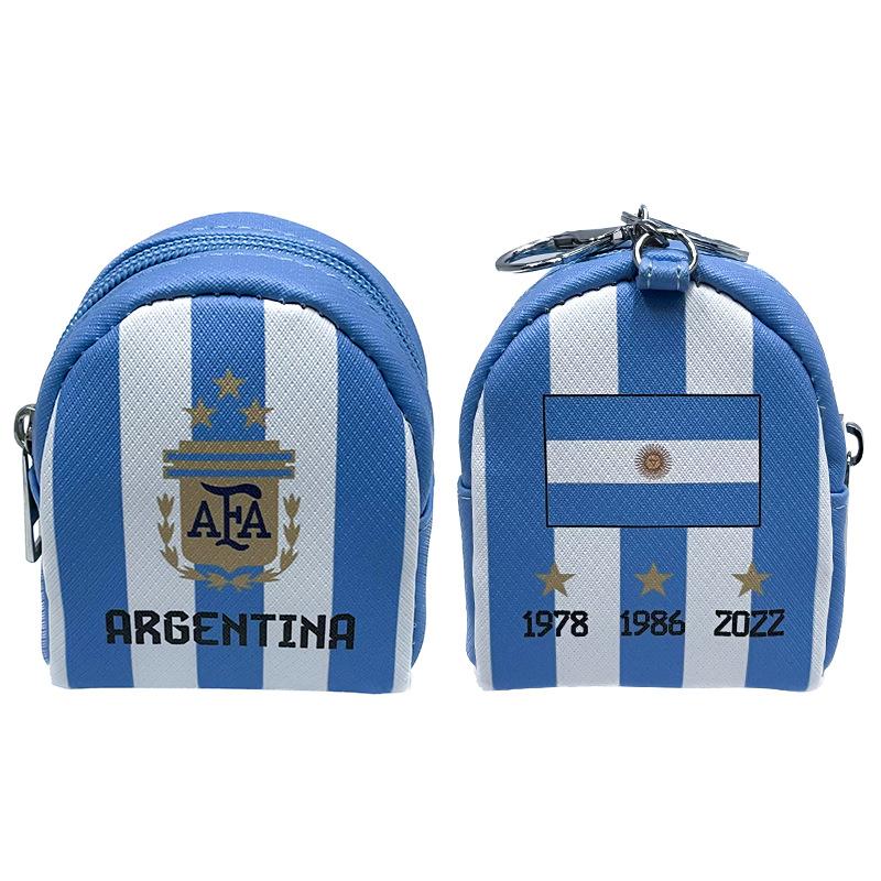 Soccer National Team Coin Purse Headphone Key Organizer Fashion Sports Mini Wallet