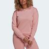 Adidas Originals Sweatshirts Women's Pink Hooded Moderate Regular HE6884