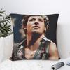 Bruce The E Street Band Springsteen Square Pillow Cases Rock USA 80s Cushion Cover Custom Decorative Pillowcase for Sofa 45x45cm