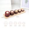 Montessori Toys Wooden Building Blocks Color Shape Matching Sorting Stacking Game  Sensory Fine Action Children Educational Toys