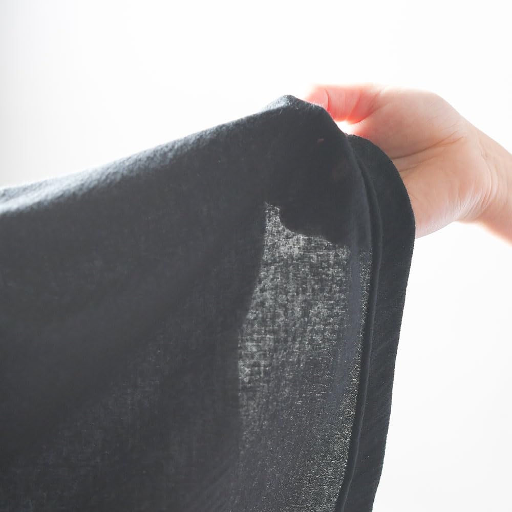 Mochihada Comfortable Cotton Leggings and Women's Soft, 100% (L, Black) - Soft, Stretch, Thin.