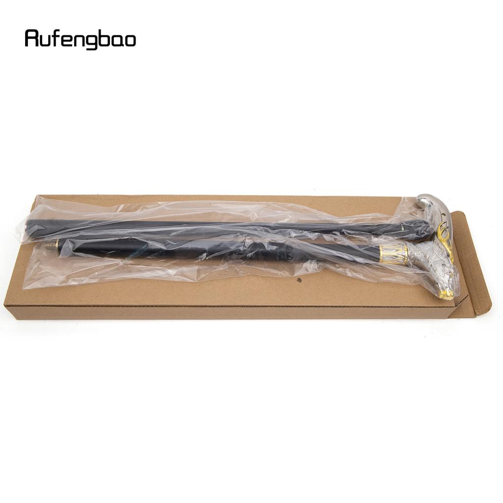 Cap de Cerb Sika Alb Auriu Baston de Mers Fashion Decorativ Baston de Mers Domn Elegant Cosplay Baston Mâner Cârjă 91cm