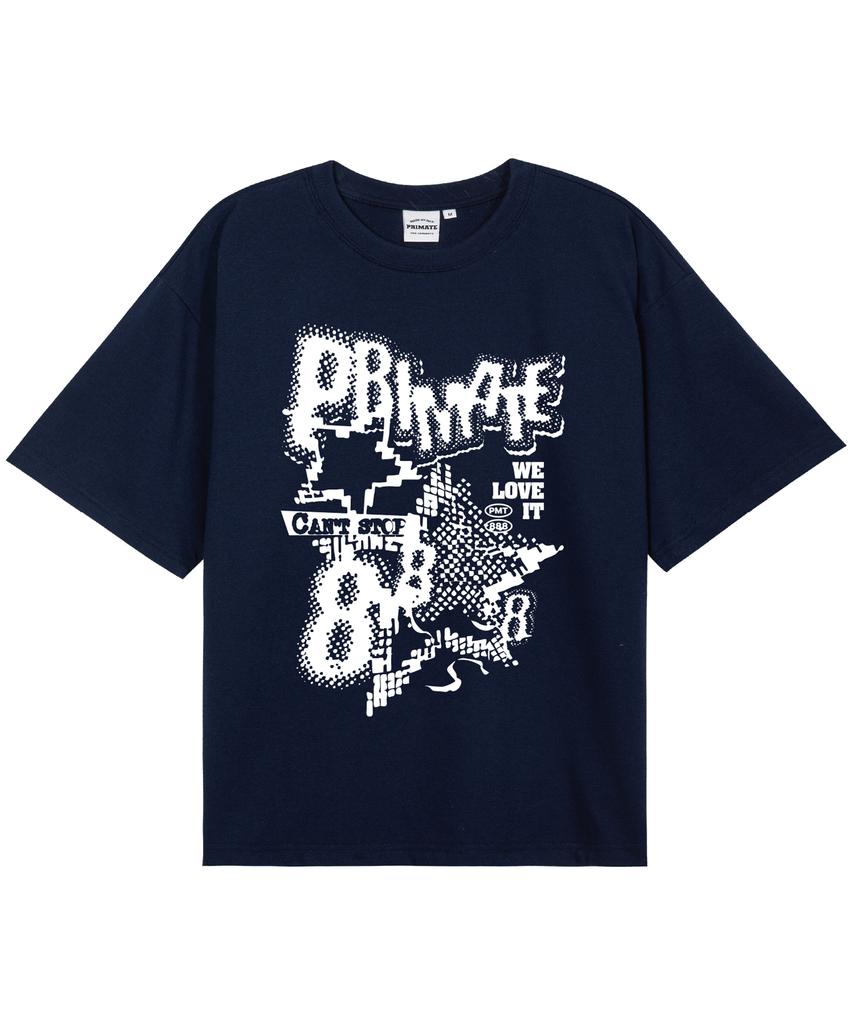 PRIMATE Mess Oversized Short Sleeve T-Shirt 11 Colors (B Type)