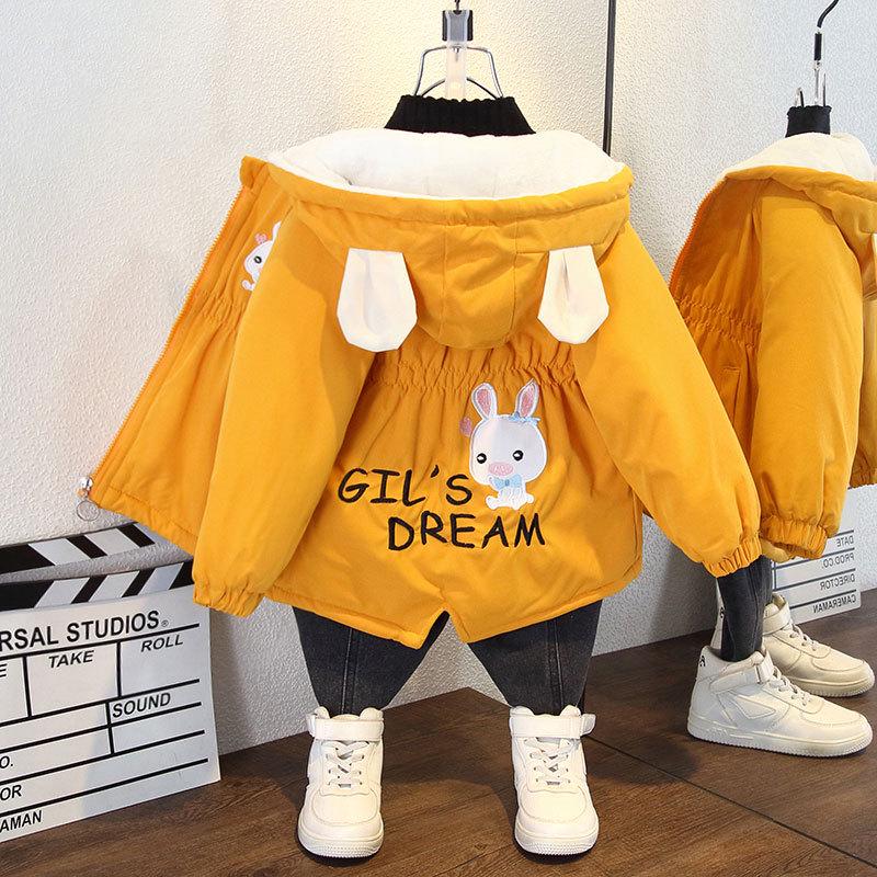 

Толстое зимнее пальто для мальчиков с флисовой подкладкой - Модная куртка с хлопковой набивкой 2025 100