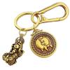 Fortune Keychain: Wealth-Attracting Pixiu & Zodiac Pendant for Road Safety