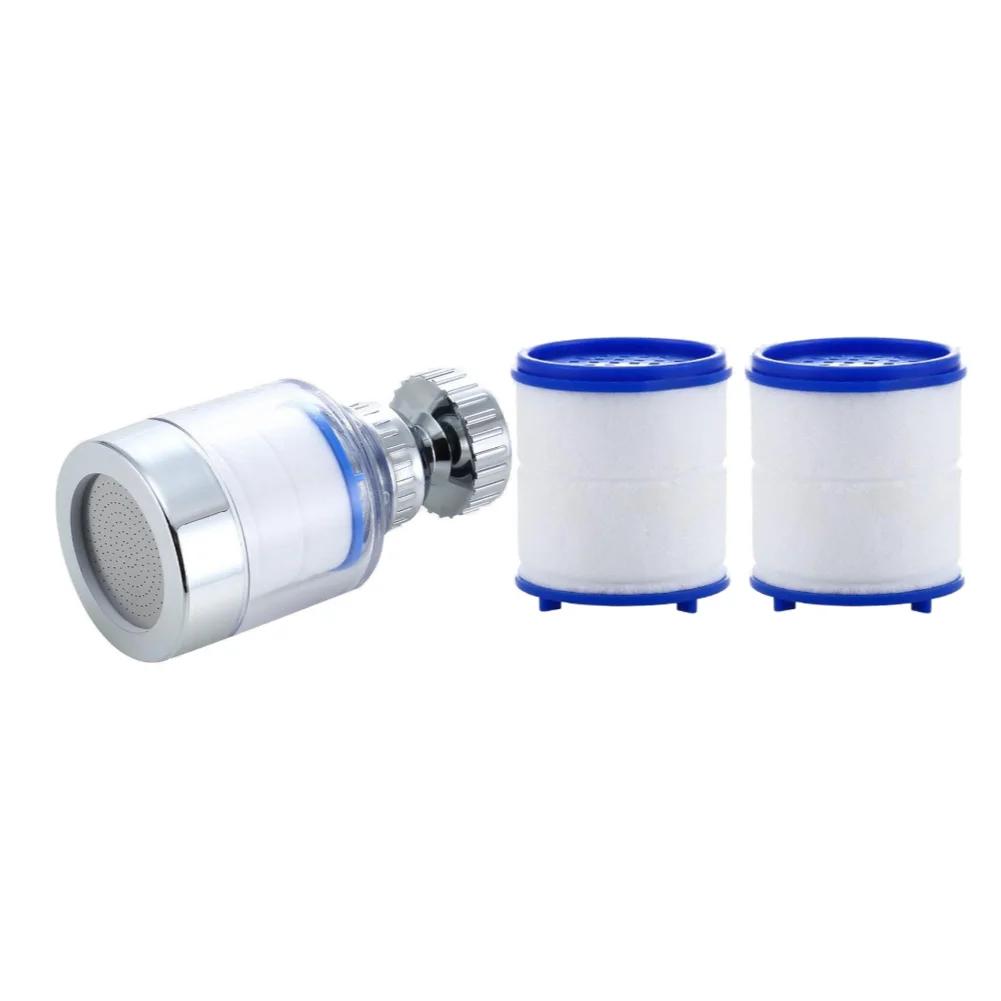 Faucet Purifier Sprayer Head 360 Degree Rotating Faucet Water Clean Filter Purifier Anti-splash for Household Kitchen Bathroom