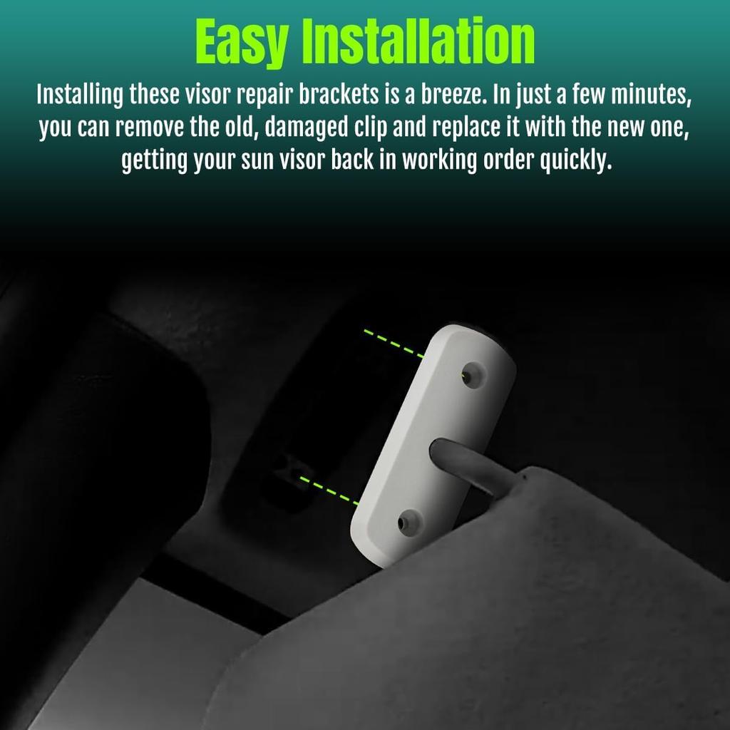 Gray Sun Visor Mount Replacement for Chevrolet Colorado for GMC Canyon 2004-2011 - Driver Passenger Sunshade