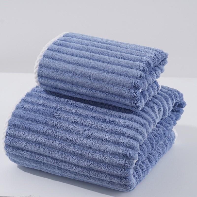 Microfiber Face Towel With Thick Coral Fleece For Soft Absorption And Home Use