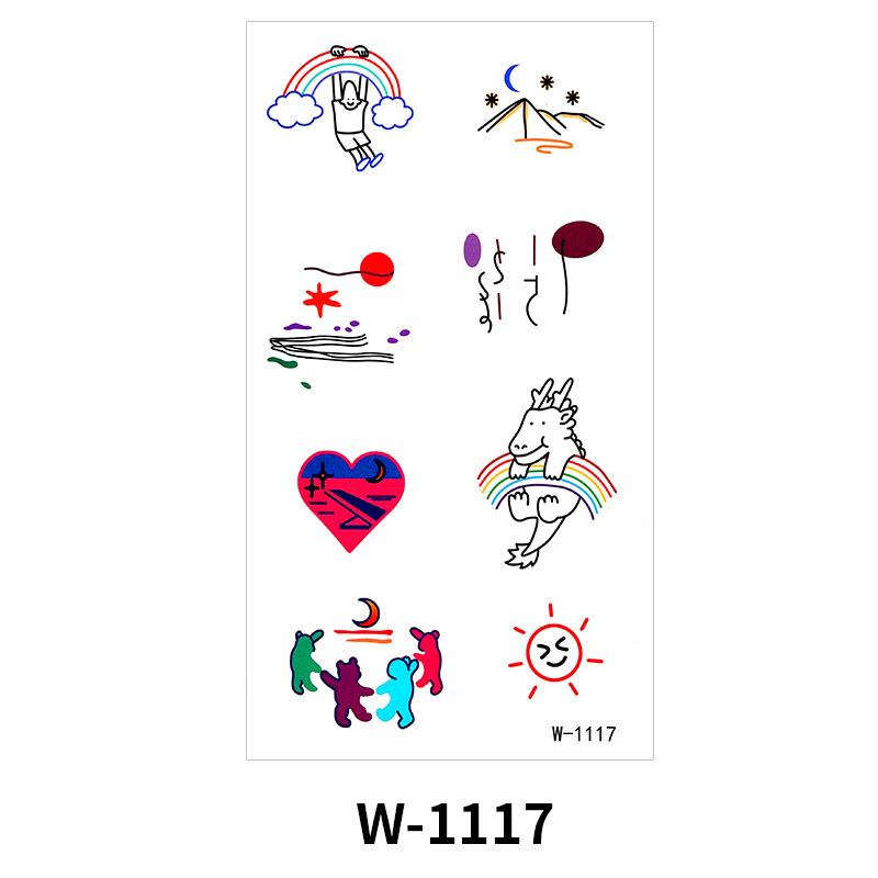 Cartoon Tattoo Sticker Waterproof Small Fresh Children Cute Tattoo Sticker