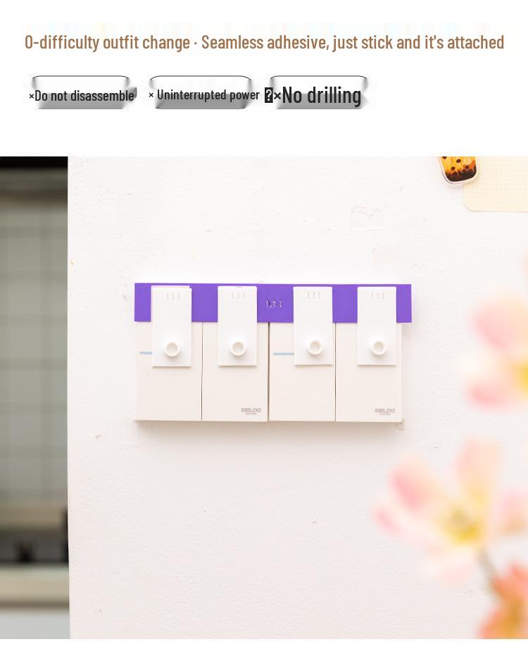 Ying Cute Light Switch & Socket Cover for Kids' Room - Decorative Wall Protector