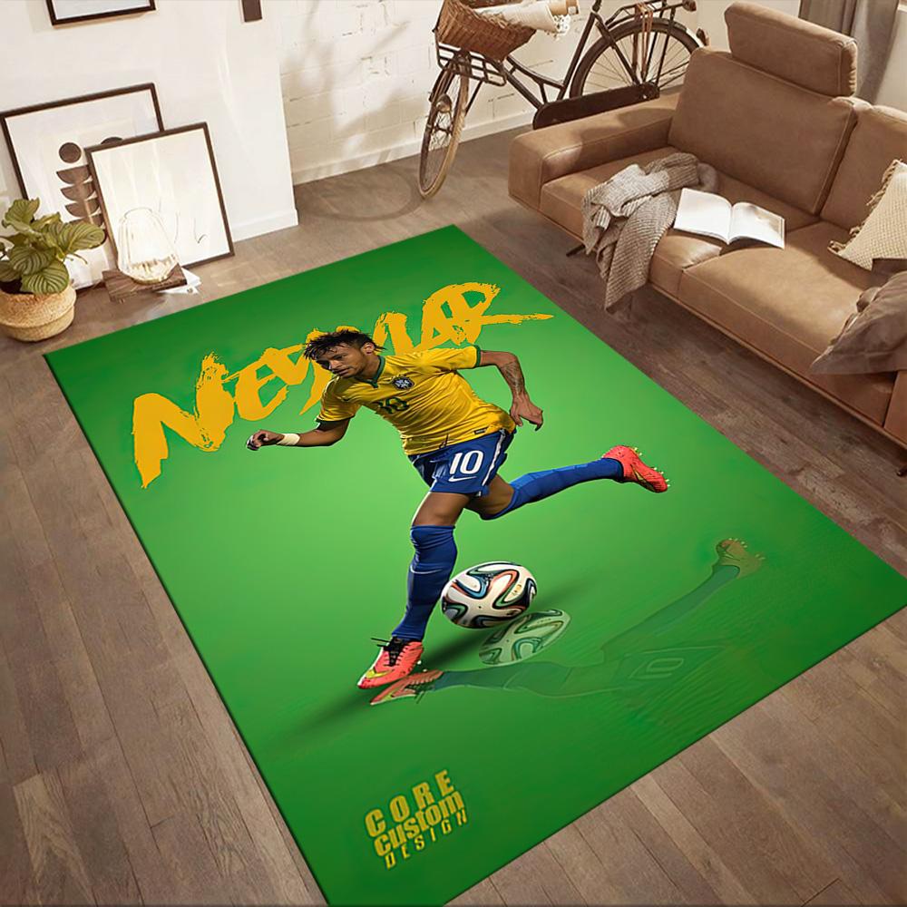 Neymar Jr. Brazil Celebration Square Rugs Are a Great Choice for Living Rooms, Bedrooms, Home Décor, and As Gifts.