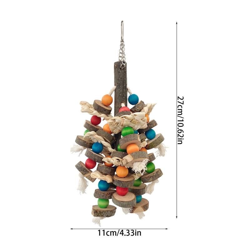 Interaktives Vogel-Molarenspielzeug hilft, einen gesunden Schnabel zu erhalten und bietet ausgedehnten Spaß. Sichere Materialien, perfekt für Papageienvögel.