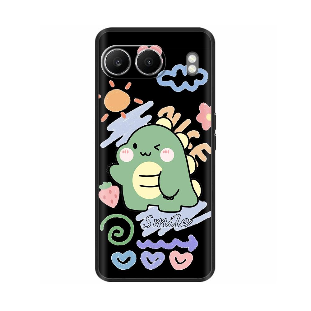 For Oneplus nord 4 5G Case Nord4 Cute Dinosaur Soft Liquid Silicone Phone Cover For OnePlus Nord 4 High Quality TPU Coque Fundas