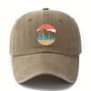 Baseballkappe mit Bergsonnenuntergangs-Print für Damen und Herren, geeignet für Camping, Wandern, Freizeit, Sonnenhut