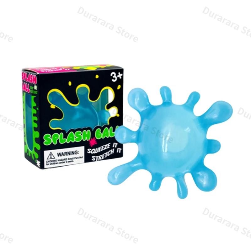 Neues, spritzwasserförmiges Aussehen, lustig, süß, kompakt, langsamer Rückprall, weich, nicht klebrig, tragbarer Stressabbau-Ball