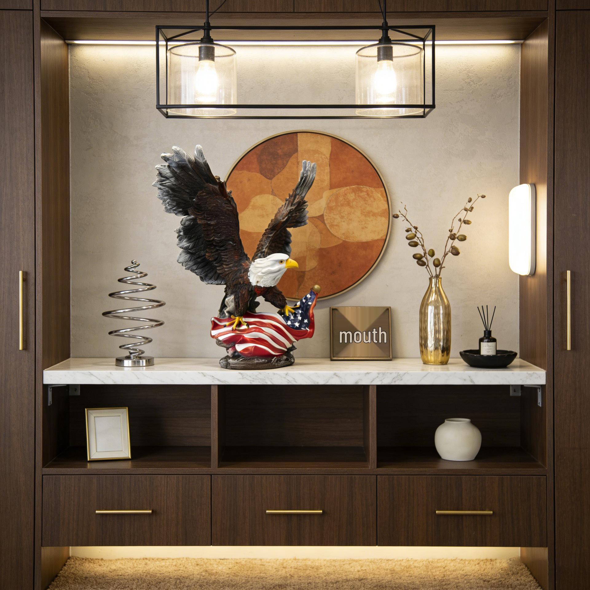 

Eagle Flag Statue for Home or Office Display