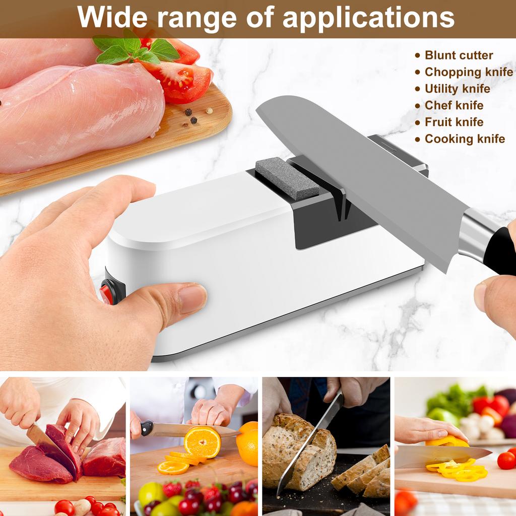 Electric Cutter Sharpener 3 Speed Electric Blade Sharpener Multifunctional Minimalist Scissor Cutter Blade Sharpener for Kitchen Area for Home