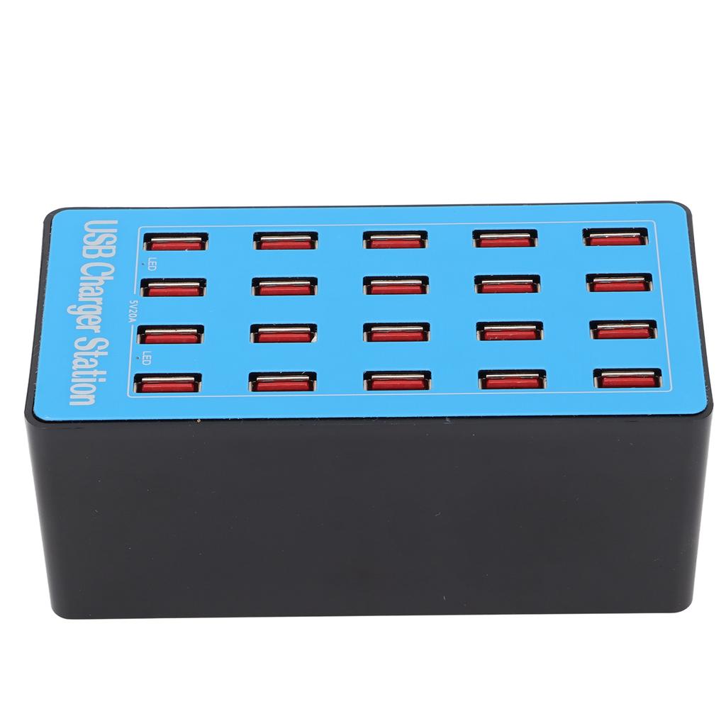 WLXA5+ 100W 20 Port USB Hub Charger Wall Power Adapter Fast Charging Station