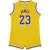 Nike Jumpsuit LeBron James Los Angeles Lakers Amarillo Yellow Infant And Toddler HM3855-728