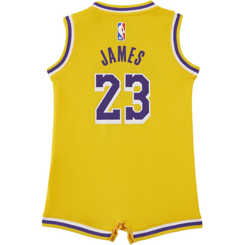 Nike Jumpsuit LeBron James Los Angeles Lakers Amarillo Yellow Infant And Toddler HM3855-728