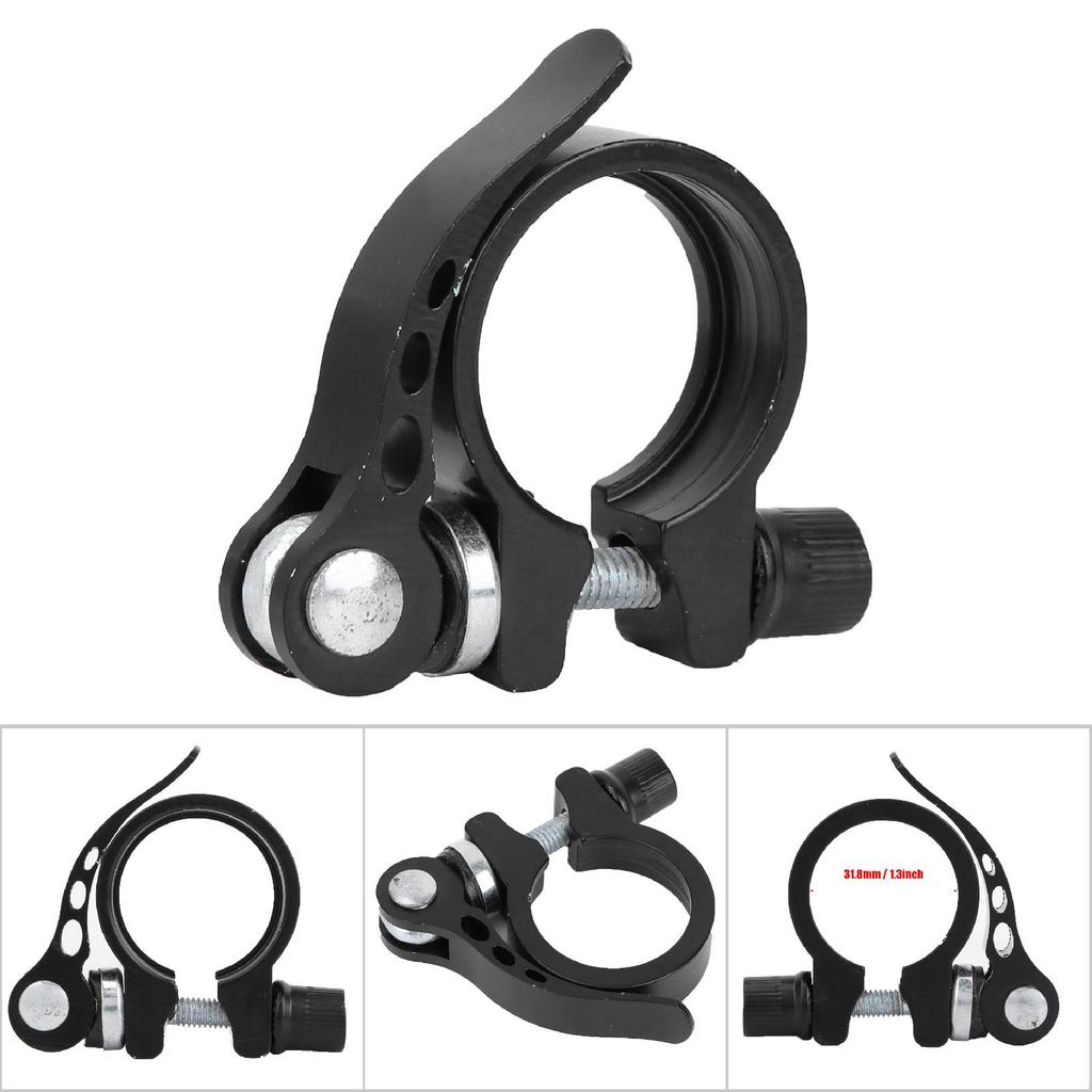 Clemă pentru tijă de șa din aliaj de aluminiu pentru bicicletă de drum cu eliberare rapidă(31.8mm)