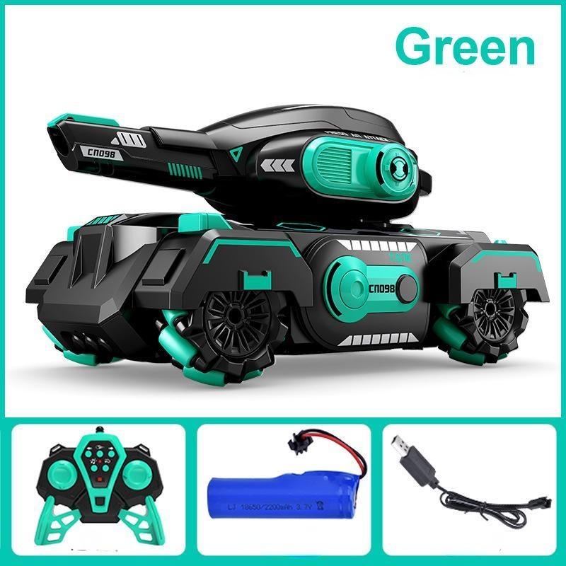 

Детская игрушка, танк с дистанционным управлением, трюк, полноприводный автомобиль с дистанционным управлением зелёный