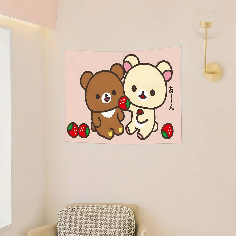 CartoonHRilakkumasKawaii Flags Room Decor Outdoor Decors Personalized Items Flags For Bedrooms Home Funny