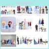 Encantador Conjunto de Figuras de Bonecas Princesa Apresentando 5 a 10 Personagens Charmosos da Rainha da Neve Para Crianças