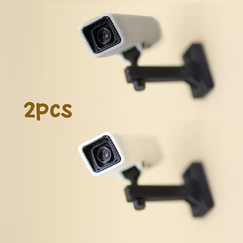 

2pcs 1:12Scale Mini Simulated Non-Electric Security Camera Decor|Display Prop,Handmade Craft Supply,Vintage Miniature Photo Prop