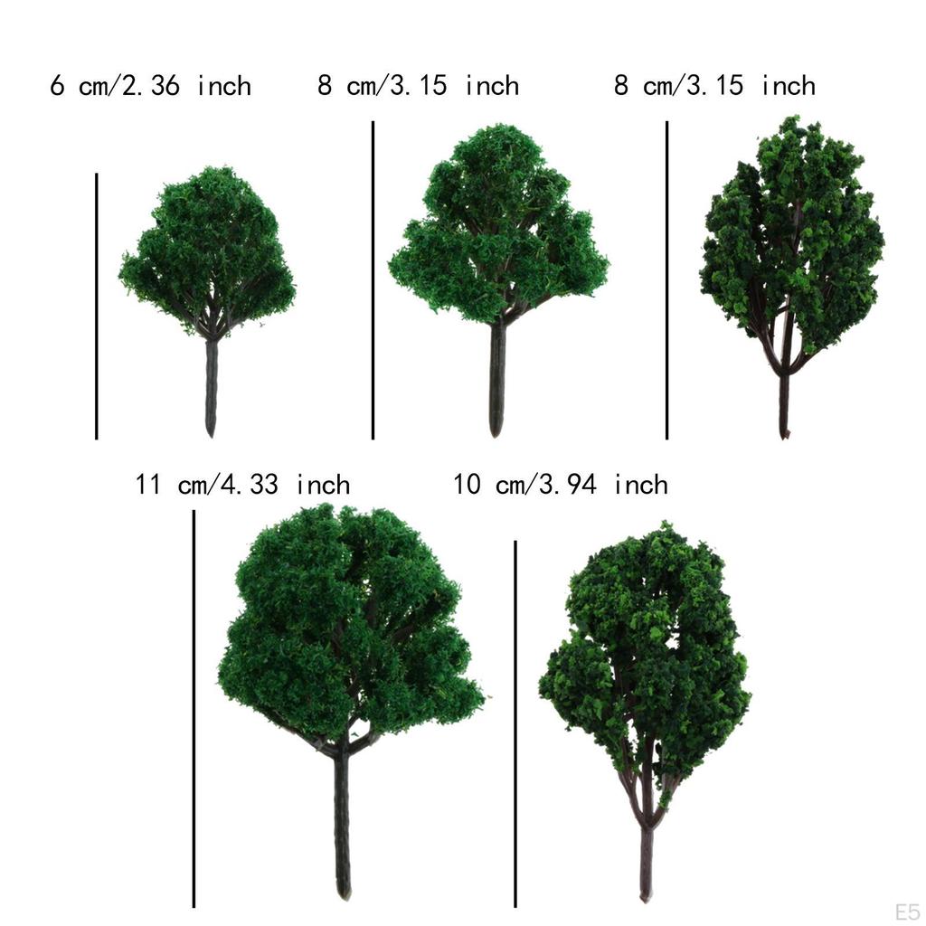Model Green Trees Building Game Decor Layout Scenery Supplies Sculpture