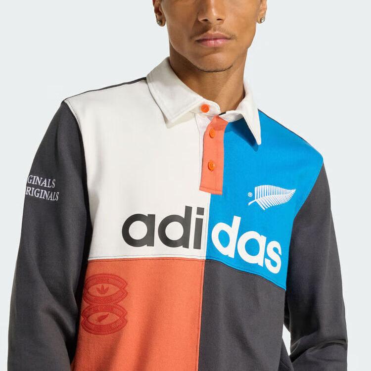 adidas Originals RUGBY ALL BLACKS HERITAGE Poloshirt Herren Karbon Schwarz KG4638