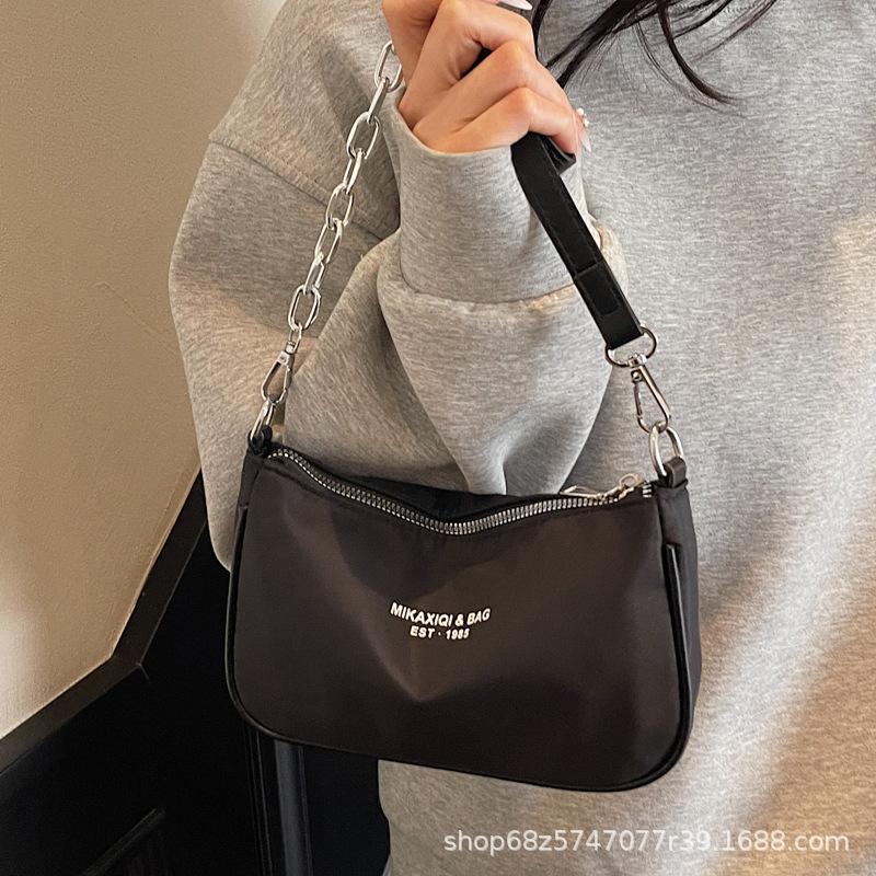 Oxford Cloth Underarm Bag 2025 New Texture Casual Chain Women's Bag Personalized One-shoulder Crossbody Small Bag