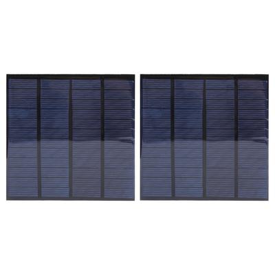 2 Stück Mini-Solarbatteriemodul mit 1 Meter Kabel, handbetrieben, DC 12 V, 150 mA