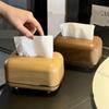 Large Capacity Tissue Box Spring-loaded Paper Dispenser Stylish Paper Container Living Room
