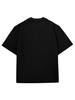 Lupeu Blur Logo Print Oversized Half-Filled Black