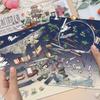 Miniature Shrinking World Mystery Niche Decompression PET Transparent Stickers for Journals
