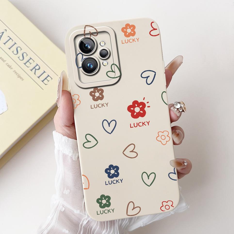 Cover per Telefono Femminile Cuore d'Amore per Realme GT2 Pro Custodia Realme GT Neo2 GT2 GT Neo 3T Funda Silicone Morbido Opaco Protezione Lente Capa
