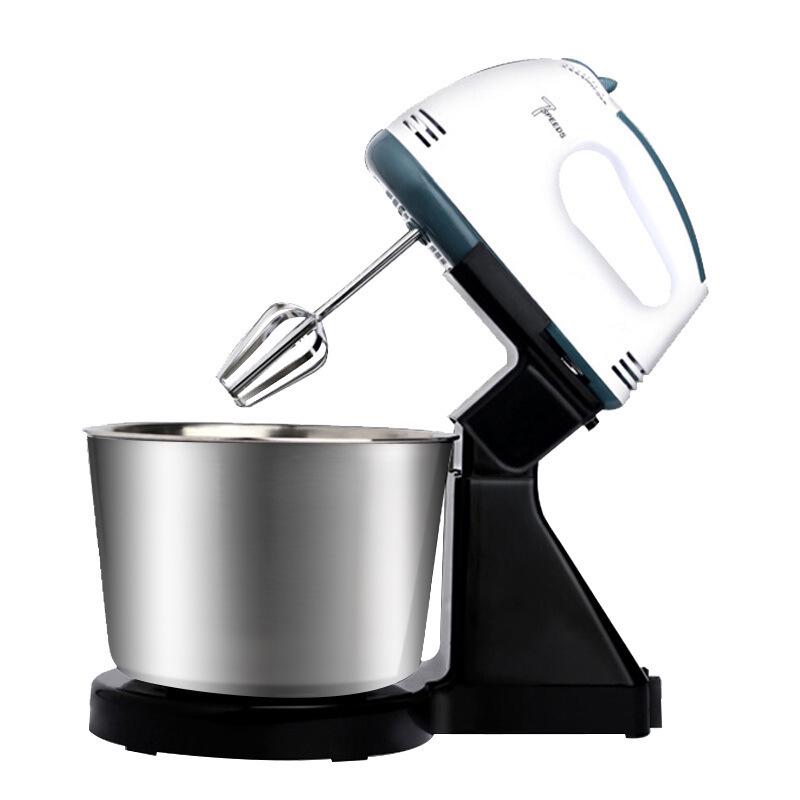 Electric Stand Mixer with Stainless Steel Bowl for Beating Eggs, Whipping Cream, and Mixing Cake & Dough