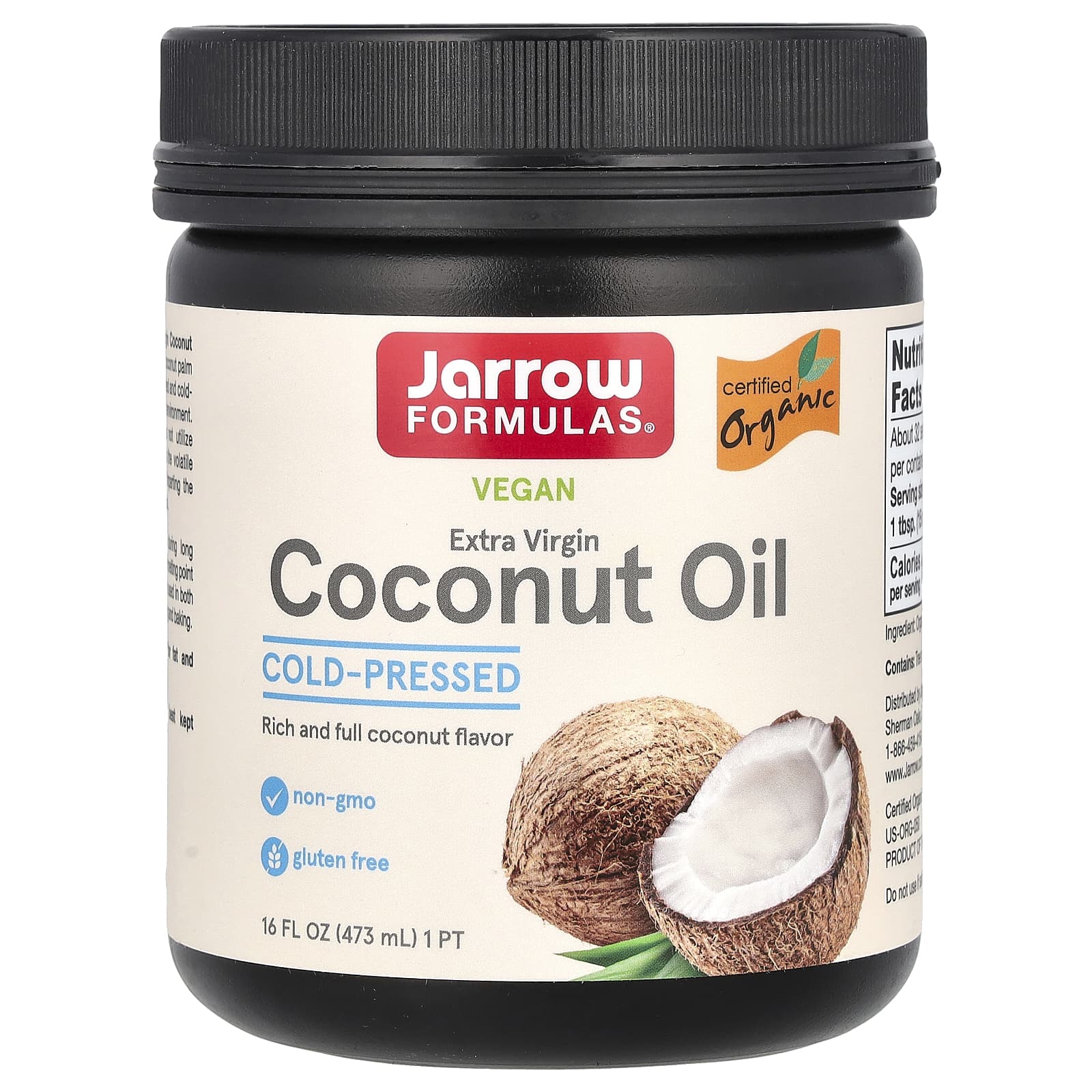 

Jarrow Formulas, кокосова олія першого віджиму, 16 рідких унцій (473 г)