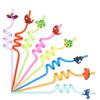 8pcs Reusable Dinosaur Straws Plastic Drinking Straws for Kids Birthday Party Decorations Dino Birthday Party Supplies Rietjes