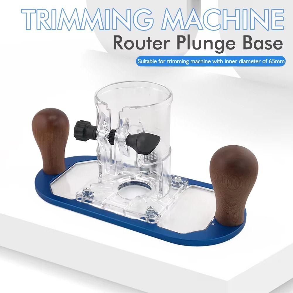 Flip-Gravur Holzfräsenbasis Einstellbare Trimmmaschine Maschinenfräsenbasis Öffnung