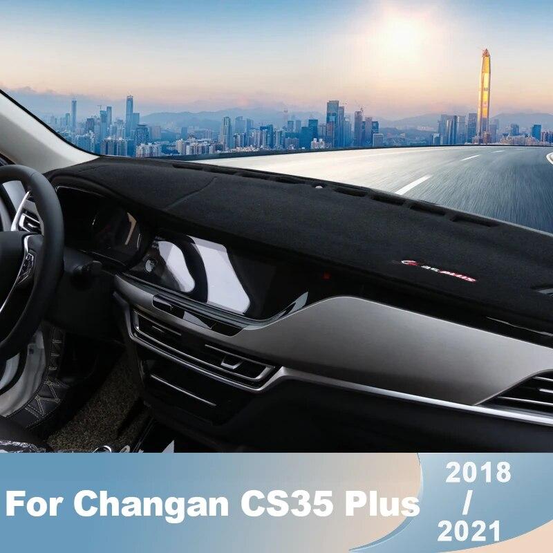 For Changan CS35Plus 2018    LHD Car Dashboard Covers Mat Sun Shade Pad Instrument Panel Carpets Anti-UV Accessories
